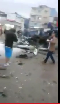 بالفيديو اللحظات الاولى لتفجير الشويفت 