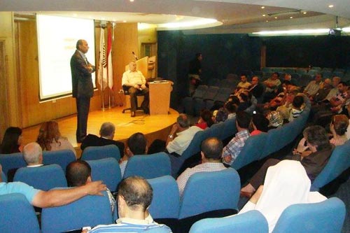 محاضرة في طرابلس حول مهام العليا للاغاثة<br />
بشير : الهيئة تعاني من شح الموارد