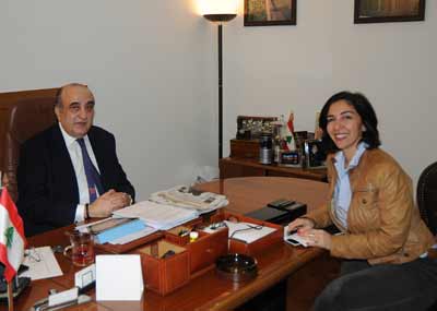 عبود التقى سفيرة الهند الجديدة
واطلّع على التحضيرات لملتقى «اوريكا»