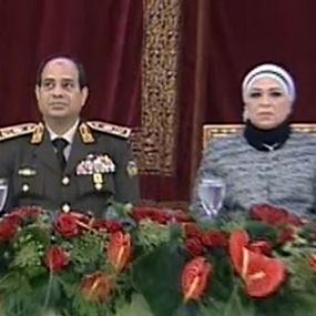  أول ظهور رسمي لزوجة السيسي 