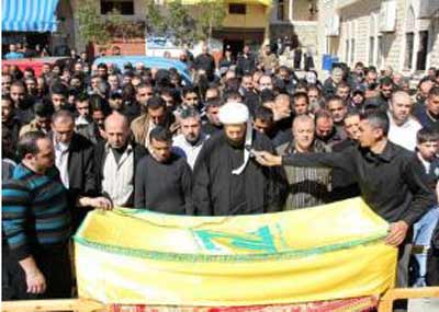 ... وعين قانا شيعت ابنها الشهيد عباس حمود