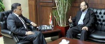 اللواء ابراهيم التقى وفدا من حماس