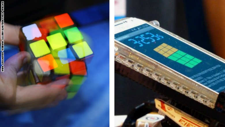 روبوت من الليغو يكسر الرقم القياسي في حل مكعب روبيك