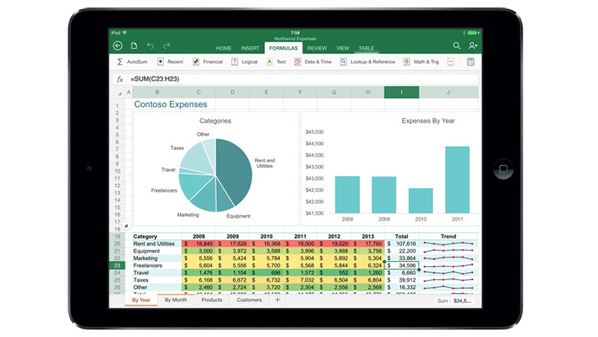 مايكروسوفت تطلق تطبيقات “أوفيس” لحواسب “آيباد” اللوحية