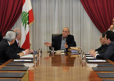 استقبل كنعان والجسر
برّي عرض مع هيئة مكتب المجلس
جدول أعمال الجلسة التشريعيّة