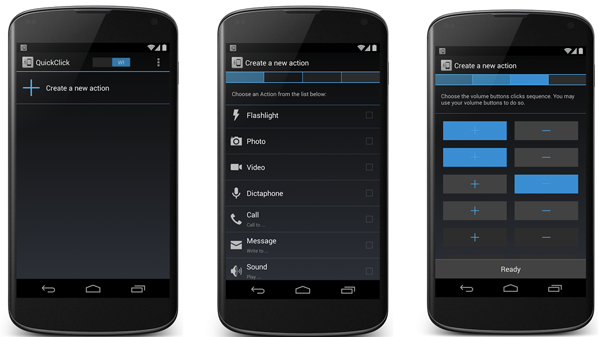 تشغيل التطبيقات والكاميرا من أزرار التحكم بالصوت في آندرويد