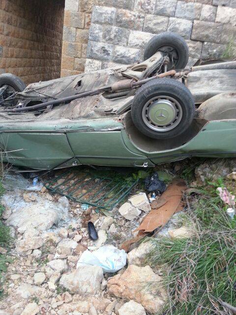 مقتل 3 من عائلة يونس بحادث سير على طريق عام ميمس حاصبيا
