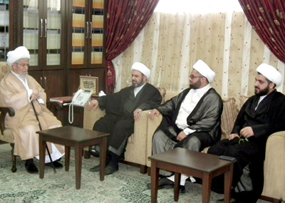 النابلسي التقى وفداً
من علماء الدين في العراق