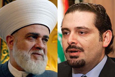 رسالة ود من الحريري الى المفتي قباني وتعيين مفتي جديد في ايلول