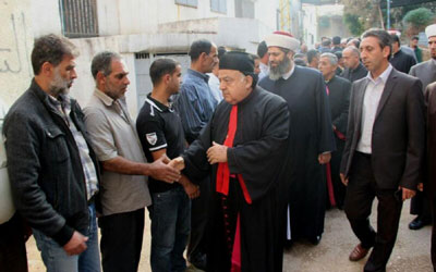 أبو جودة موفداً من الراعي<br />
للتعزية بأبناء قبعيت