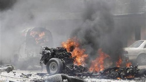 قتلى وجرحى بانفجار سيارة في مدينة السلمية في حماة