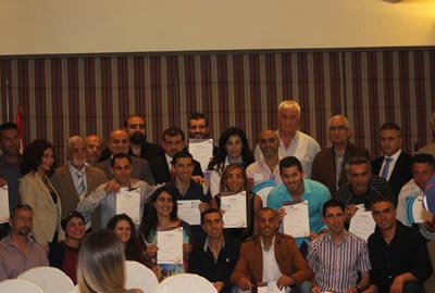 حفل لاتحاد العاب القوى
لتوزيع شهادات دورة الاعداد