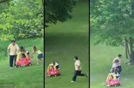 بالفيديو.. أب ينقذ طفلته من حادثة مرعبة في اللحظة الأخيرة!
