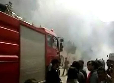 اخماد حريق في خراج مزرعة بني صعب في بشري