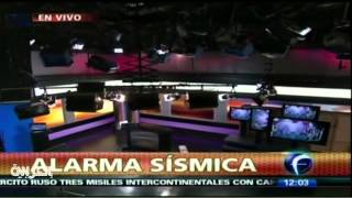 بالفيديو--لحظة وقوع زلزال المكسيك على الهواء!