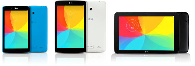 “إل جي” تكشف عن ثلاثة حاسبات لوحية من سلسلة G Pad