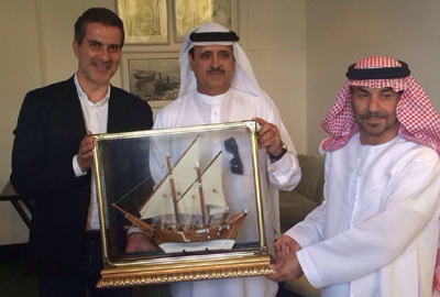 خلال زيارته الى دبي
سلة: نصّار وقّع مع قرقاوي
اتفاقية تعاون بين الاتحادين