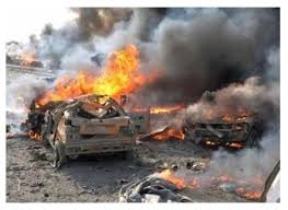 انفجار سيارة مفخخة امام مقر "لواء التوحيد" في مارع في ريف حلب الشمالي.