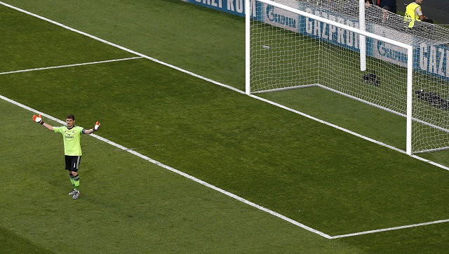 بالفيديو هدف اتلتيكو ضد الريال مدريد والخطأمن كاسيس