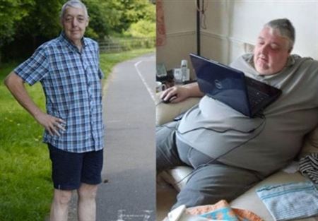 فقد 120 كيلوغراماً بـ18 شهراً بسبب سخرية زوجته