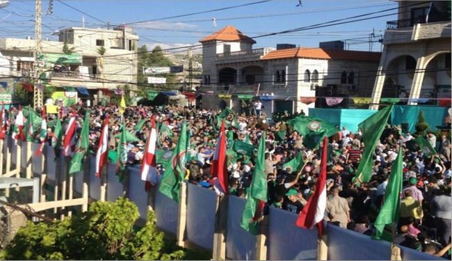بالصور.. مهرجان حاشد لحركة  في عيد التحرير بالبقاع الغربي
