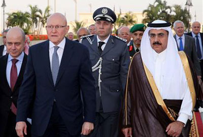 الزيارات الى دول الخليج
لدعم الطائفة السنيّة