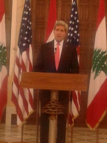 كيري من السراي: أدعو روسيا وحزب الله الى العمل معاً لوضع حد للحرب السورية
