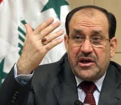 المالكي يصل الى سامراء برفقة وفد عسكري.