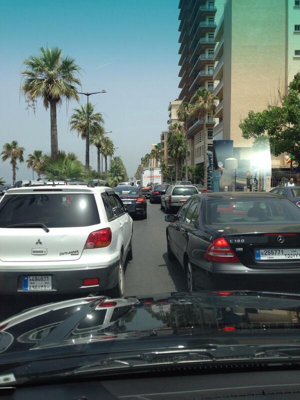 حركة سير كثيفة على المنارة باتجاه وسط بيروت