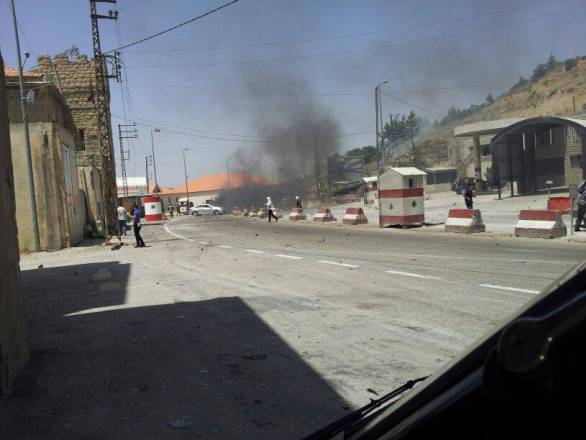 الصورة الأولى لإنفجار ضهر البيدر