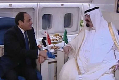 العاهل السعودي التقى السيسي