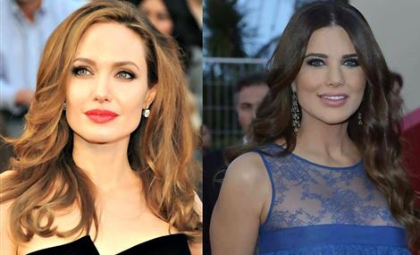 بالصور انجلينا جولي ومنى ابو حمزة في مقارنة جماهيرية 