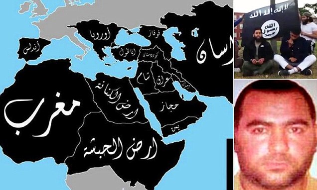 صور سريّة: خريطة داعش للعالم 
