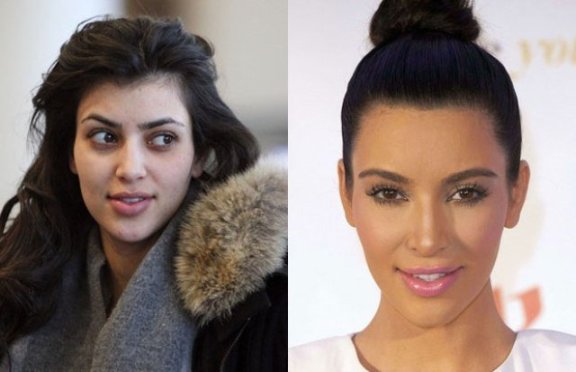 صور صادمة لنجمات قبل وبعد الماكياج !