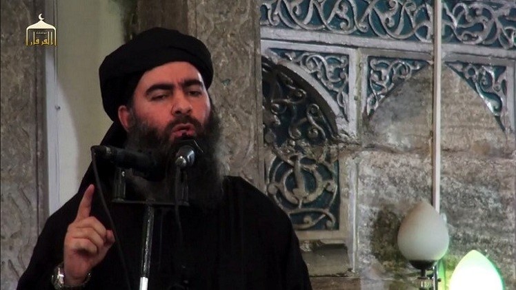 ظهور  خليفة داعش مزيف وليس حقيقيا 