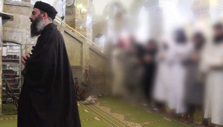 "داعش" يبرر اعتمار "الخليفة البغدادي" عمامة سوداء في خطبة الجمعة