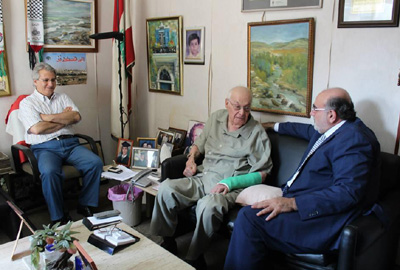 حمدان زار الحص مُطمئنّاً الى صحّته:
أميركا تحاول إعادة إنتاج الدولة اليهوديّة