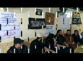 بالفيديو ابو بكر البغدادي يتوعد بهدم اسوار سجن رومية
