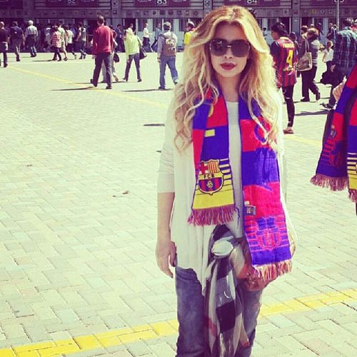 بالصورة-نوال الزغبي تدعم الأرجنتين: 