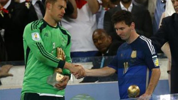 ميسي أفضل لاعب بكأس العالم 2014 ونوير أفضل حارس!