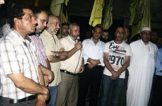 إعتصام تضامني مع غزة في مخيم البداوي