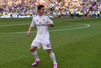45 ألف مدريدي استقبلوا رودريغيز
بايل : لاعب آخر عظيم ينضم إلينا