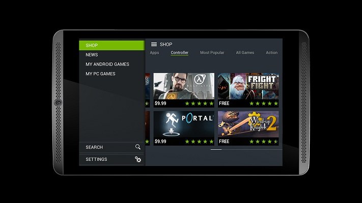 “إنفيديا” تكشف عن حاسبها اللوحي المخصص للألعاب Shield Tablet