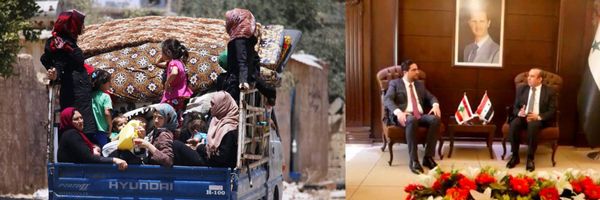 ملف النزوح : الحريري غير موافق على زيارة دمشق وجنبلاط يعتبرها استسلاماً سياسياً
الغريب : التسهيلات السورية «ايجابية جداً» والحريري في جو الزيارة
رئىس الحكومة «مستاء» من الحسن: «اقفلي ملف الزواج المدني «ما بقدر احملها»...!