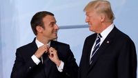 ترامب: انا الزعيم... وماكرون يرد: كيف حالك