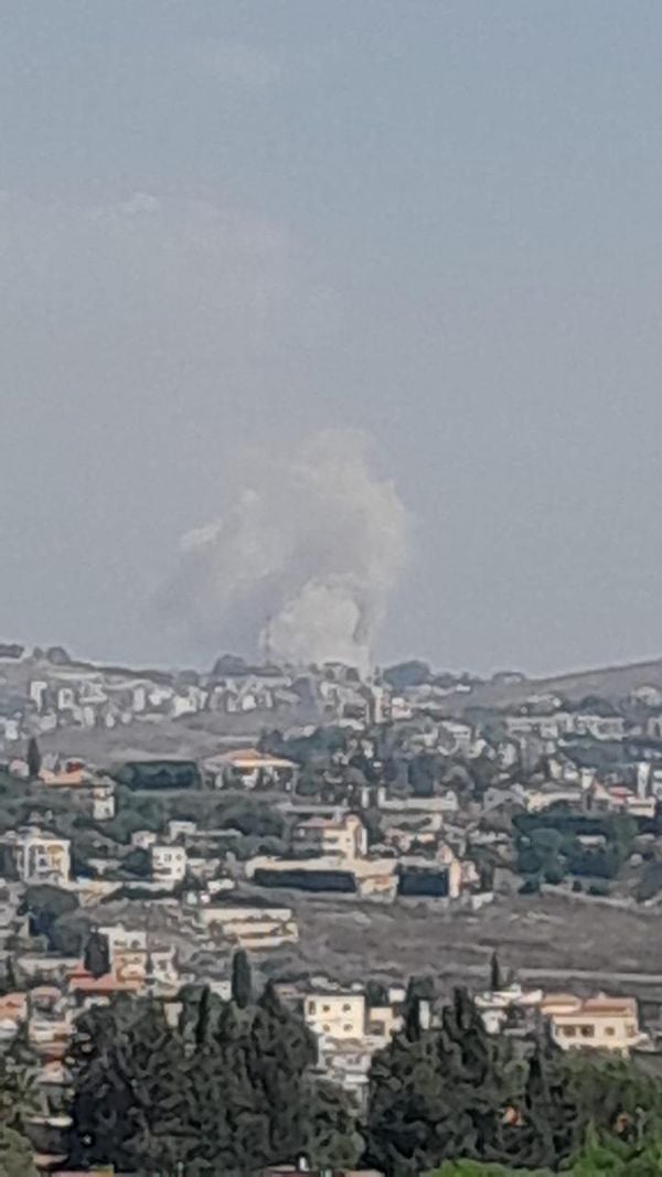 نفذ الجيش الاسرائيلي تفجيرا كبيرا في بلدة كفرتبنيت قضاء النبطية