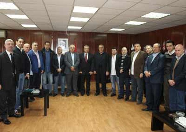 الحناوي التقى الاعلاميين الرياضيين