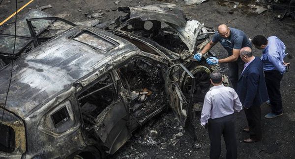 بالفيديو...نجاة النائب العام المصري المساعد من انفجار استهدف موكبه في القاهرة