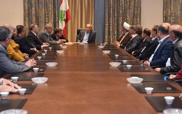 بري التقى وفدا من القماطية