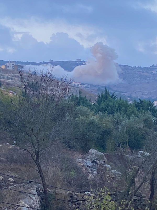 تفجير اسرائيلي عند اطراف عيتا الجبل لجهة بيت ياحون